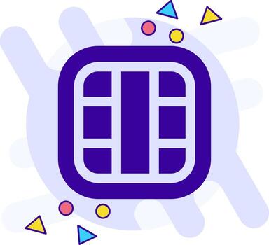 Layout freestyle solid Icon vector