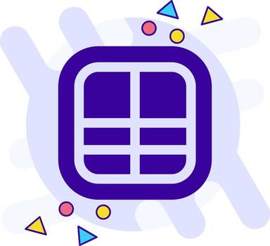 Layout freestyle solid Icon vector