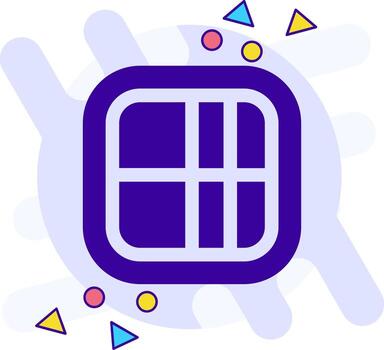 Layout freestyle solid Icon vector