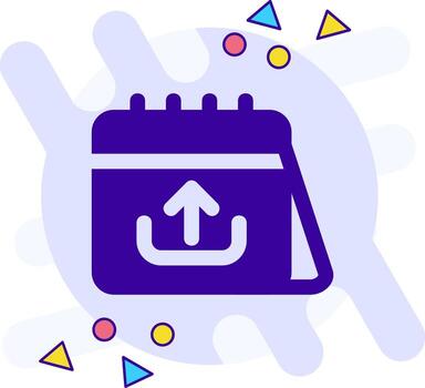 Upload freestyle solid Icon vector