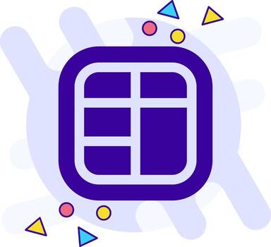 Layout freestyle solid Icon vector