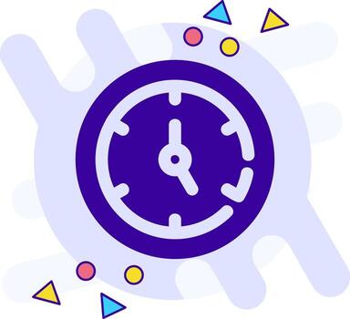 Timer freestyle solid Icon vector