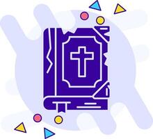 Biblia estilo libre sólido icono vector