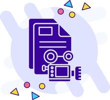 Video freestyle solid Icon vector