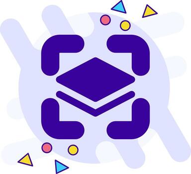 Show layer freestyle solid Icon vector