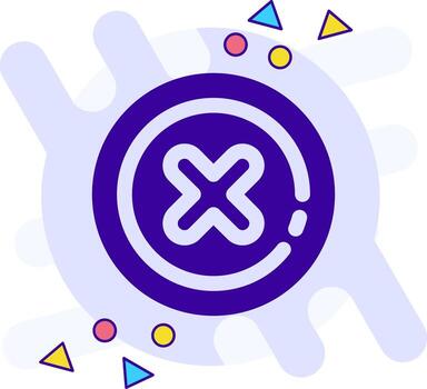 Delete2 freestyle solid Icon vector