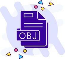 Obj freestyle solid Icon vector