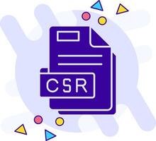 Csr freestyle solid Icon vector