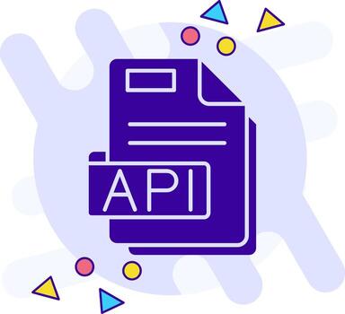 Api freestyle solid Icon vector