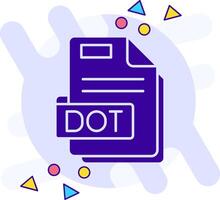 Dot freestyle solid Icon vector