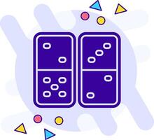 Domino freestyle solid Icon vector
