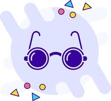 Eyeglasses freestyle solid Icon vector