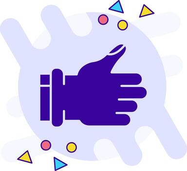 me gusta estilo libre sólido icono vector