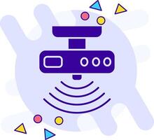 Motion sensor freestyle solid Icon vector
