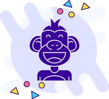 Happy freestyle solid Icon vector