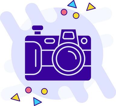 Camera freestyle solid Icon vector