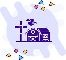 Barn freestyle solid Icon vector
