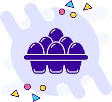Eggs freestyle solid Icon vector
