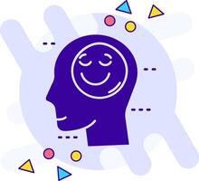 Happiness freestyle solid Icon vector