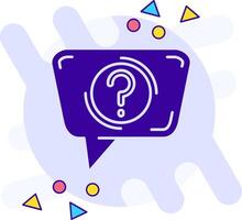 Question freestyle solid Icon vector