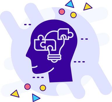 Solution freestyle solid Icon vector