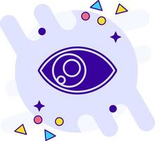 Eye freestyle solid Icon vector