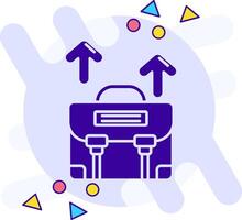 Career path freestyle solid Icon vector