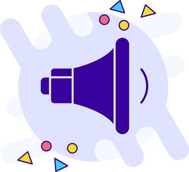 Volume Down freestyle solid Icon vector