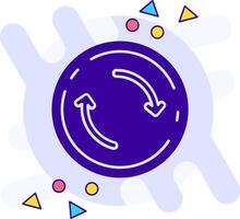 Refresh freestyle solid Icon vector