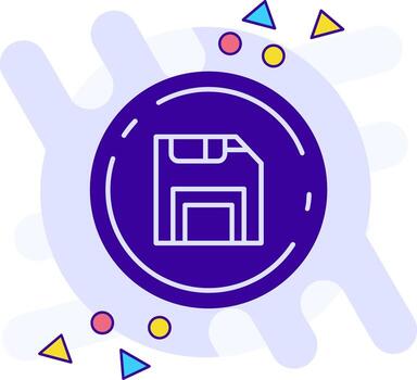 Save freestyle solid Icon vector