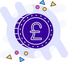 Pound freestyle solid Icon vector