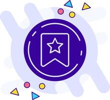 Bookmark freestyle solid Icon vector