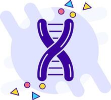 Dna freestyle solid Icon vector