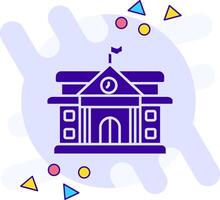 College freestyle solid Icon vector