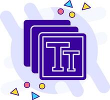 Text freestyle solid Icon vector