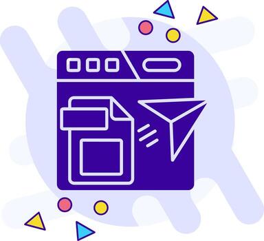 Publishing freestyle solid Icon vector