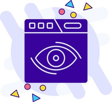 Views freestyle solid Icon vector