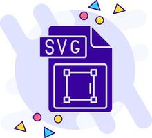 Svg file format freestyle solid Icon vector