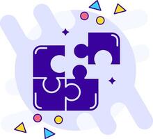 Puzzle freestyle solid Icon vector