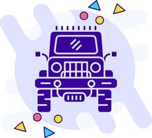 Jeep freestyle solid Icon vector