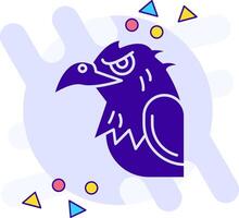 Eagle freestyle solid Icon vector