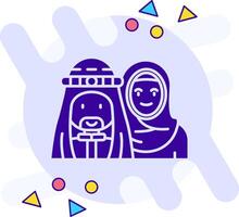 Muslim freestyle solid Icon vector