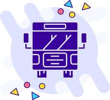 Bus freestyle solid Icon vector