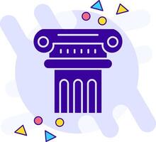 Column freestyle solid Icon vector