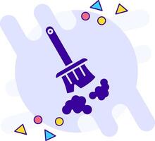 Broom freestyle solid Icon vector