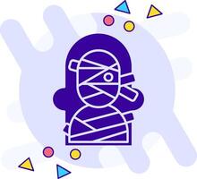 Mummy freestyle solid Icon vector