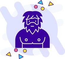 Men freestyle solid Icon vector