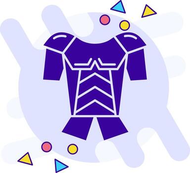 Armor freestyle solid Icon vector