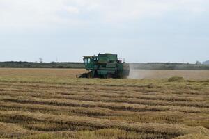 Combine harvesters Don. Agricultural machinery. photo