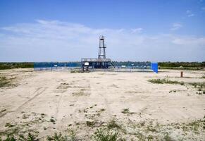 Oil well. The equipment and technologies on oil fields photo